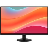 Black MSI Pro MP242L monitor with thin bezels, 23.8-inch screen, displaying colorful abstract background.