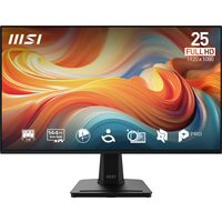 MSI PRO MP251 E14L 25" monitor, black frame, IPS, Full HD, 144Hz, 1ms response, vibrant display with colorful swirl design