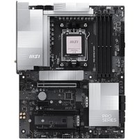 MSI PRO X870E-P WIFI motherboard, black and silver, AMD X870E Socket AM5, ATX form factor, multiple PCIe slots.