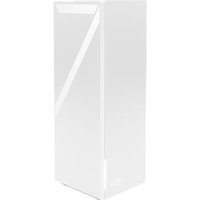 White MSI Roamii BE Lite Mesh System, tall rectangular design, dual-band Wi-Fi 7, smooth glossy finish.