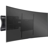 Curved TV spacer kit with black metal brackets for wall mounting, designed for ARC/CURVED TVs by MULTIBRACKETS.