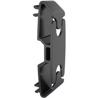 Black Multibrackets M Pro Series cable management clip with a sleek, rectangular design and multiple slots, 6-pack.