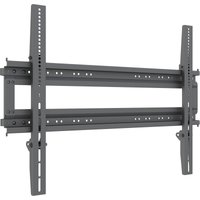 Black dual pole bracket with adjustable arms and multiple mounting holes for 800x600 display by Multibrackets.