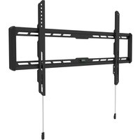 Black Multibrackets M Universal Fixed Wall Mount with adjustable brackets and cable management for TVs up to 85 inches.