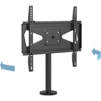 Black Multibrackets TV-mount with adjustable arms, bolt-down base, and 400 MAX turning capability.