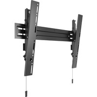 Black Multibrackets M VESA wallmount with slim tilt design, adjustable arms, and cable management system.