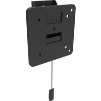 Black Multibrackets M VESA Wallmount Tilt 75/100 with square plate, tilt mechanism, and pull cord.