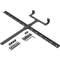 Black Neat VESA Screen Mount Kit with cross-shaped bracket, screws, and hex key.