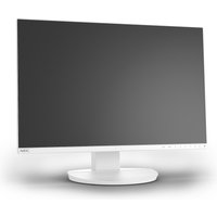 White NEC MultiSync EA242WU monitor, 24-inch, 1920x1200 resolution, slim bezel, rectangular stand.