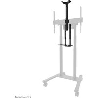 Black Neomounts AFL-875BL1 videobar and multimedia kit with adjustable mount on wheeled stand.