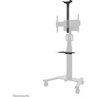 Black Neomounts videobar and multimedia kit with adjustable stand and platform, mounted on a wheeled base.