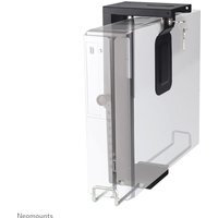 Black Neomounts lockable CPU holder, adjustable, with metal frame and secure clamp, supports up to 10 kg.