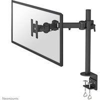 Black Neomounts FPMA-D960 monitor arm with adjustable clamp mount, suitable for 10-30" screens, sleek and sturdy design.