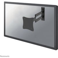 Black Neomounts FPMA-W830BLACK wall mount for 10-27" monitors/TVs, full motion arm with adjustable bracket.