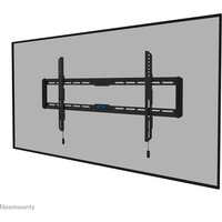 Black Neomounts WL30-550BL18 ultra-flat TV wall mount for 43-86" screens, featuring easy installation brackets.