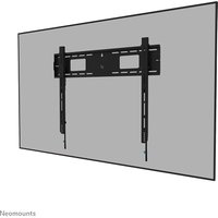 Black Neomounts heavy-duty wall mount for 55-98" screens, fixed, lockable, with fast installation features.