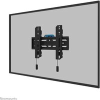 Black Neomounts WL30S-850BL12 TV wall mount, fixed, lockable, for 24-65" screens, features fast installation design.
