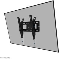 Black Neomounts heavy-duty wall mount for 42-75" screens, tilt feature, lockable, fast installation, TÜV certified.