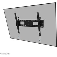 Black Neomounts heavy-duty wall mount for 55-98" screens, tilt feature, lockable design, fast installation, TÜV certified.
