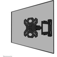 Black Neomounts TV wall mount for 32-55" screens, full motion design with adjustable arms and sturdy bracket.