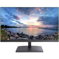Neon NEON-HD22-ECO-B computer monitor, 22-inch, slim black bezel, full HD display showing a sunset over a rocky shore.