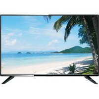 Neon NEON-HD32-B computer monitor, 32-inch, 1920x1080 resolution, slim black bezel, displaying a tropical beach scene.