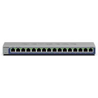 Black NETGEAR GS116 Unmanaged L2 Gigabit Ethernet switch with 16 ports in a compact rectangular design.