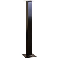 Black Next Green pedestal with sleek rectangular design and flat base for stability.