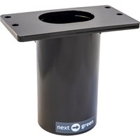 Black cylindrical mount with flat rectangular top, featuring Next Green logo at the base.