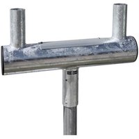 Metallic Next Green win moun 60mm with two vertical tubes and a cylindrical base, featuring a sleek, industrial design.