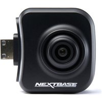 Black Nextbase Rear View Camera with square design and USB connector, featuring a central lens and logo.