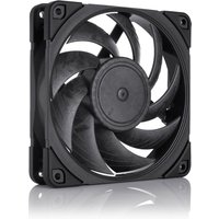 Black Noctua NF-A12X25 computer case fan, 12 cm, with seven curved blades and square frame.