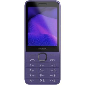 Nokia 235 (2024) in purple featuring a 2MP camera, 4G VoLTE capability, and a numeric keypad with 64MB/128MB storage options.
