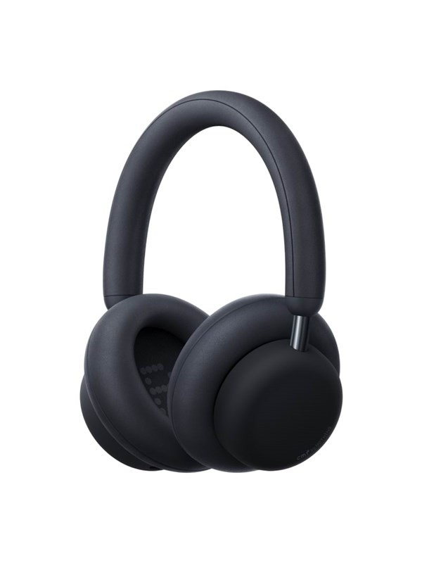 Dark grey wired and wireless headset with a sleek design, soft ear cushions, and a flexible headband, suitable for calls, music, and sports.