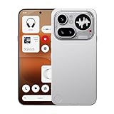 Silver Nothing Phone (4a) Pro with triple camera, metal unibody, 144Hz AMOLED display, and Glyph Bar.