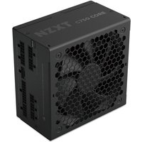 Black NZXT C1000 Gold Core power supply unit with honeycomb vent, large fan, and multiple connectors.