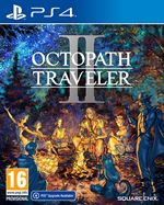 Octopath Traveler 2 for PlayStation 4 features vibrant artwork with characters in a fantasy setting, set against a blue background, highlighting the game's adventurous theme.