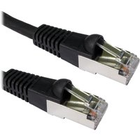 Black OEM 2 Meter CAT6A Ethernet Patch Cable with gold-plated connectors and snagless boot design.