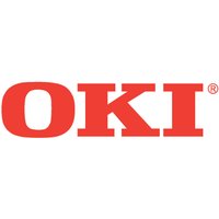 OKI 01247403 printer drum, black cylindrical unit with green and blue components, designed for laser printers.