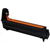 Black OKI 01275104 drum kit with orange accents, compatible with OKI ES 7411, yields 20K pages.