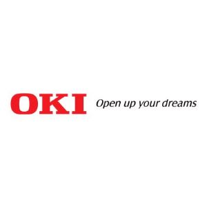 Red and black OKI logo with the phrase "Open up your dreams," representing the brand's identity, suitable for the OKI 41923901 Printhead for OKI ML 420.