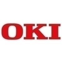 Cyan OKI 42918927 toner cartridge for ES 3640, rectangular shape, blue label, 15K pages yield.