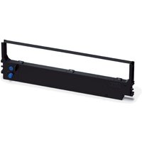 Black OKI 44173405 printer ribbon with rectangular casing and blue adjustment knobs.
