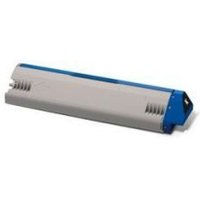 Gray and blue OKI 45536512 toner cartridge for ES 9431/9541, rectangular shape with ridged sides.