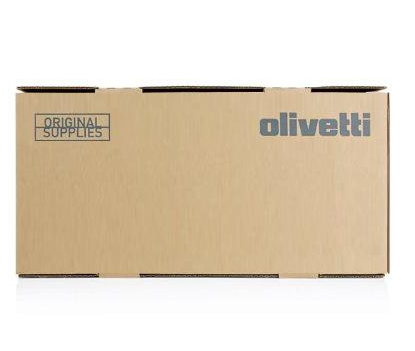 Brown cardboard box labeled "Olivetti" and "ORIGINAL SUPPLIES," designed for the B1214/WT-8500 Toner Waste Box, capable of handling 40,000 pages for KM TASKalfa 2552.