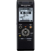 Black Olympus WS-883 voice recorder with LCD screen, control buttons, and built-in microphone.