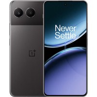 OnePlus Nord 4 smartphone in Obsidian Midnight, 6.74-inch display, dual rear cameras, sleek black finish.