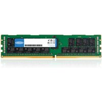 Green Origin Storage 16GB DDR4 RAM module with black chips and white label, gold connector edge.