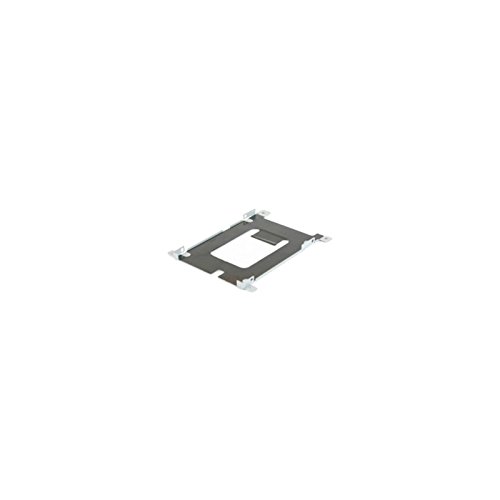 Black metal adapter plate designed to convert 2.5-inch drives to fit into 3.5-inch drive bays, featuring four mounting clips for secure installation.