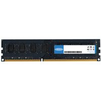 Black Origin Storage 4GB DDR3 RAM module with blue label, gold connectors, and visible memory chips.